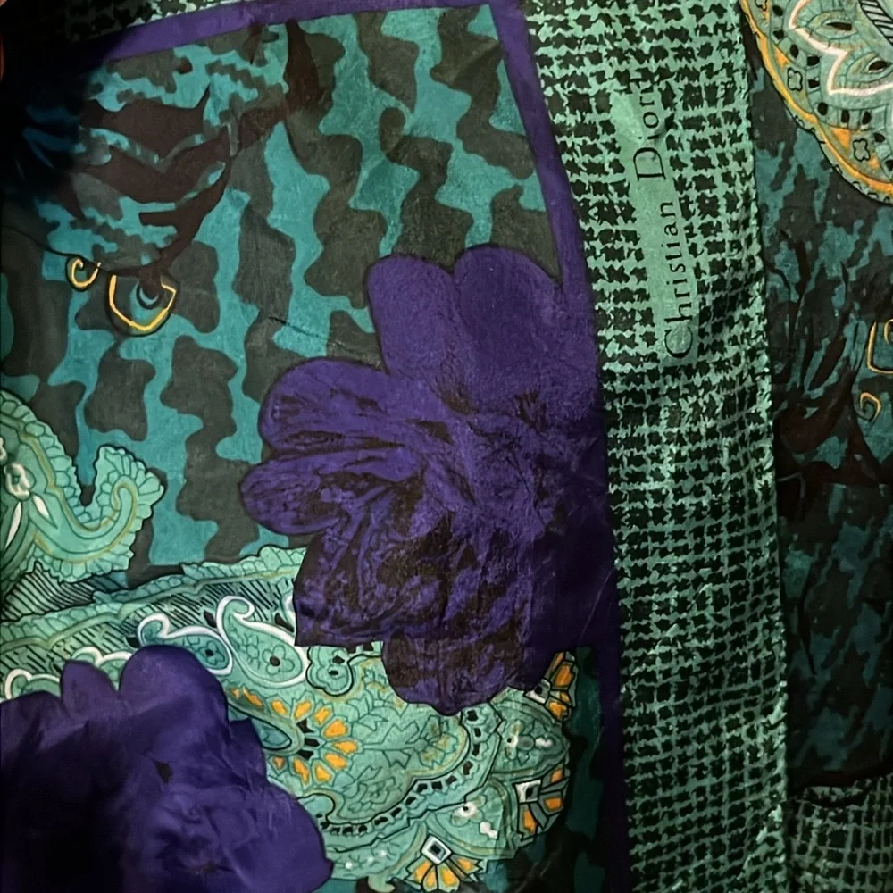 VTG CHRISTIAN DIOR Silk Scarf